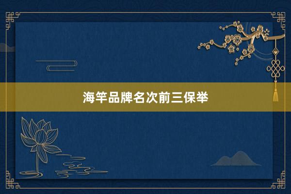 海竿品牌名次前三保举